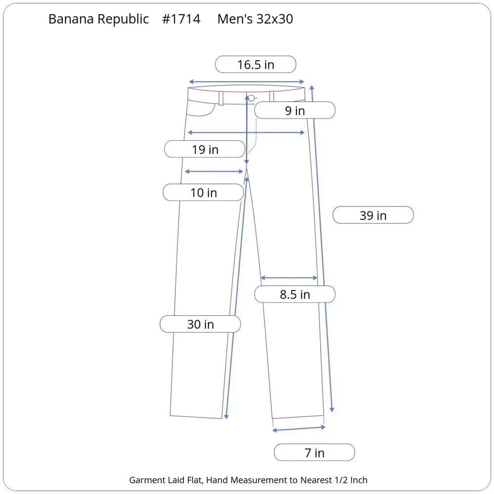 Banana Republic Stretch 5-Pocket Pants Men’s 32x30 Slim Fit Navy Minimalist